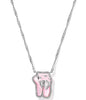 Ballet Silver Short Pendant Necklace