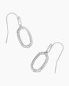 Lee Ridge Open Frame Drop Earrings in Silver