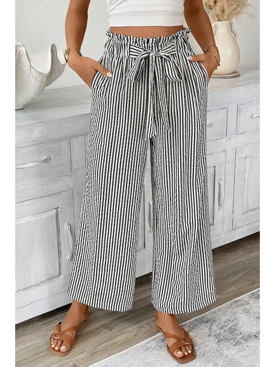 Striped Knot Pocket Pants