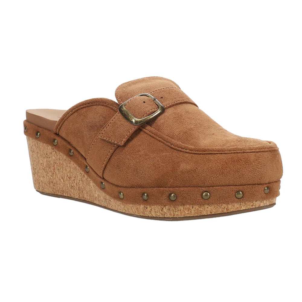 Corkys Just Precious in Tobacco Faux Suede