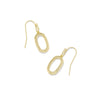 Lee Ridge Open Frame Drop Earrings in Gold