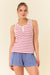 Henley Stripe Tank