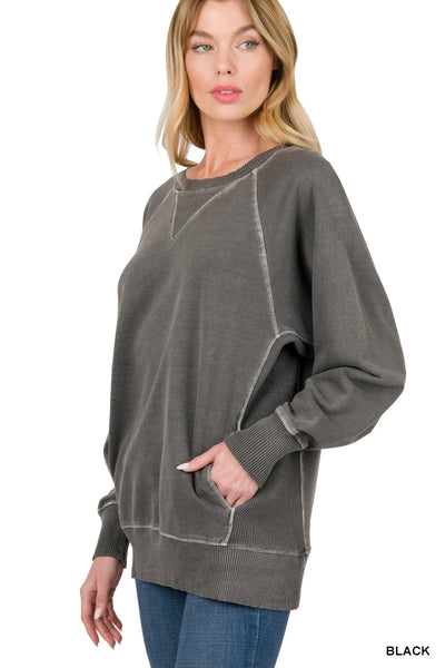 French Terry Pullover with Pockets