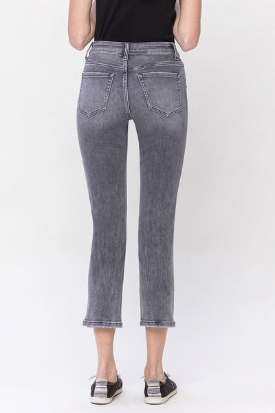 Vervet High Rise Crop Slim Straight Jeans