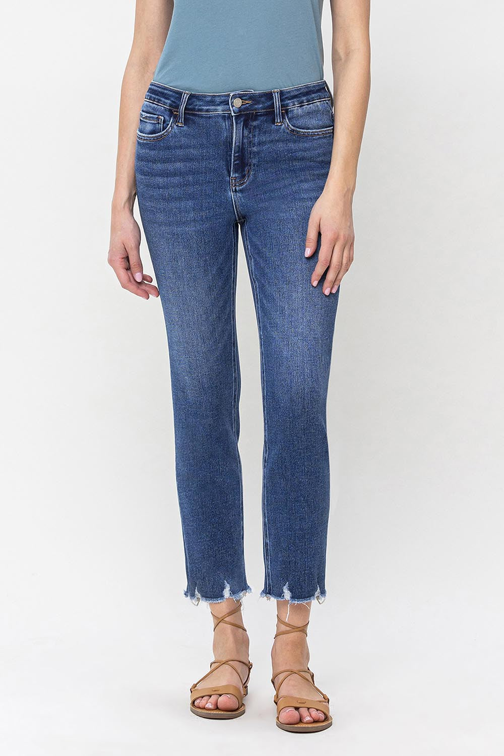 Lovervet by Vervet Jeanne High-Rise Stretch Slim Straight