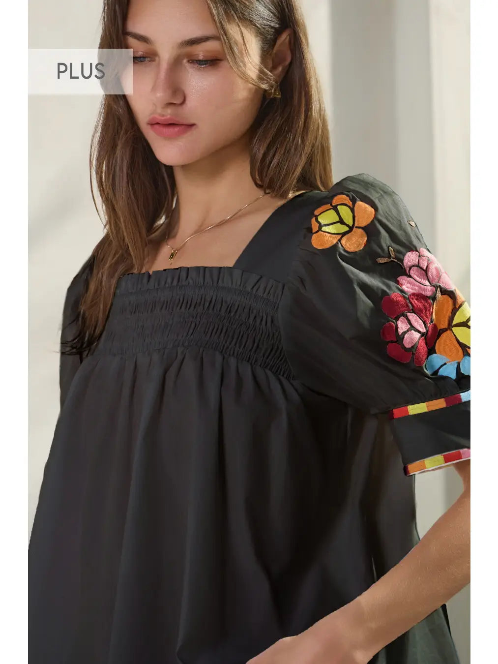 Poplin Floral Top