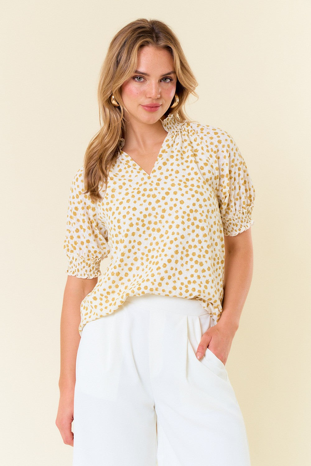 Jacquard Dot  Top