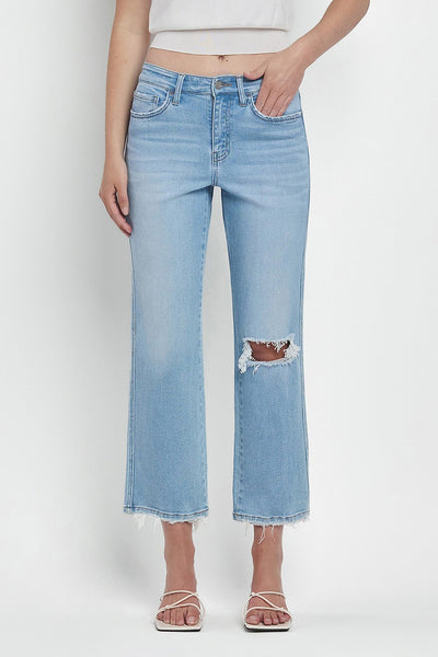 Vervet Victoria High Rise Straight Jeans