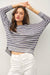 Waffle Knit Dolman Sleeve Sweater