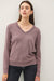 Red Bean Lightweight Varsity Sweater