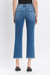 Vervet High Rise Ankle Straight Denim in Vandross