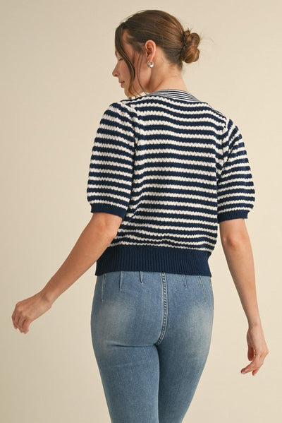 Navy Bows Cardigan