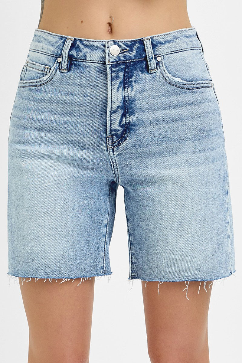 Risen Tummy Control High Rise Mid Length Shorts