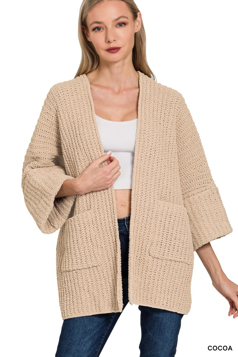 Oversized Open Cardigan Sweater