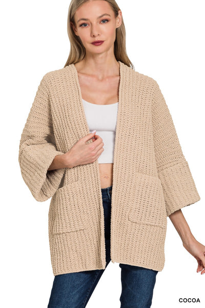 Oversized Open Cardigan Sweater