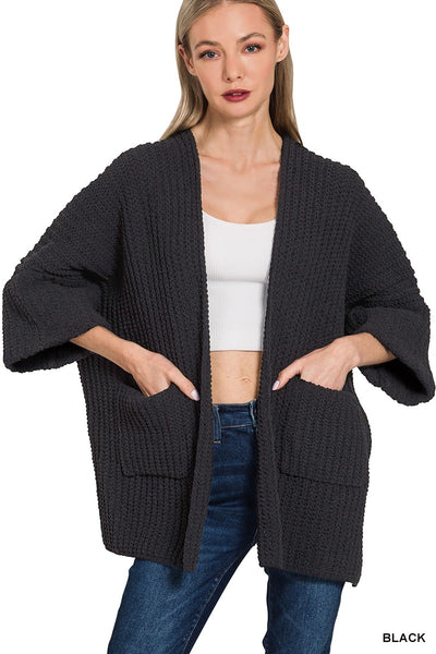 Oversized Open Cardigan Sweater