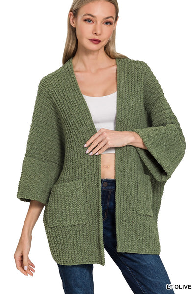 Oversized Open Cardigan Sweater