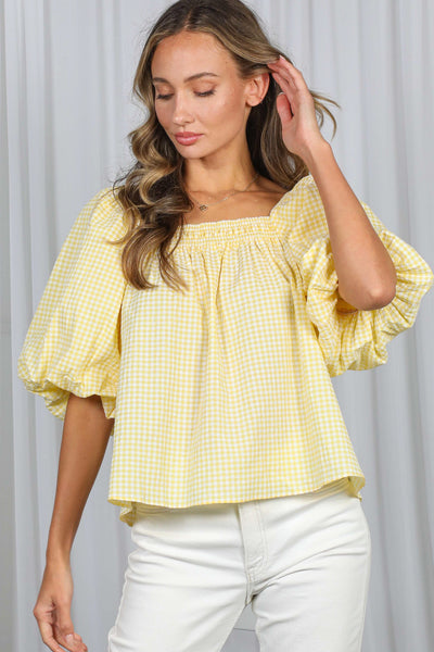 Gingham Top