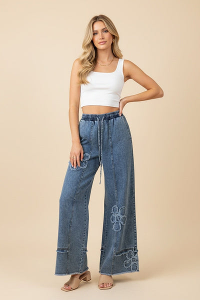 Florals in Fall Denim