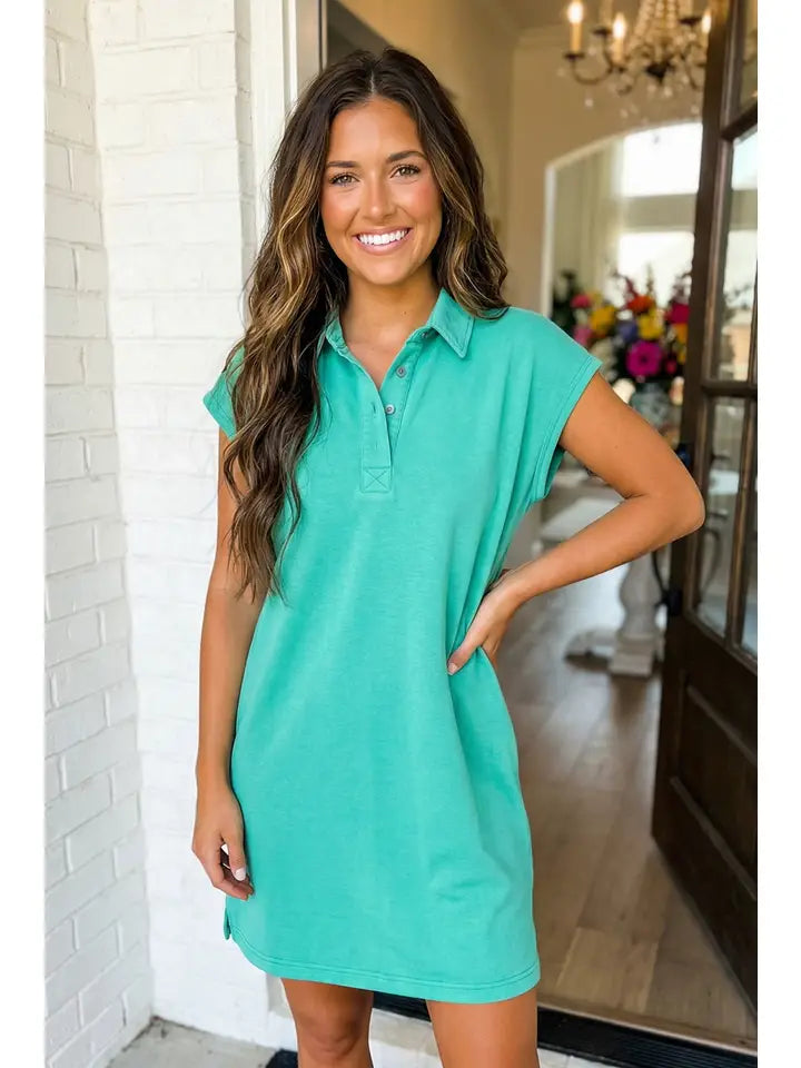 Mediterranean Polo Dress