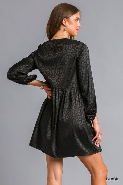 Animal Jacquard Print Dress