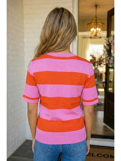 Pink & Red Colorblock