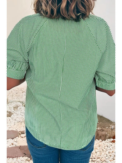 Spearmint Stripes Top
