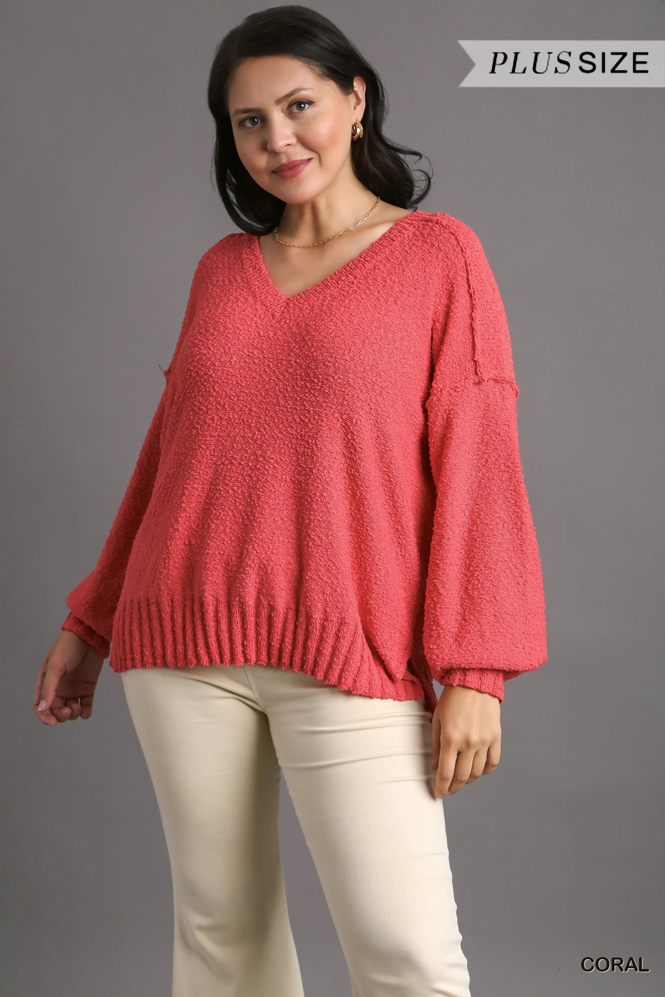 Coral Candy Sweater