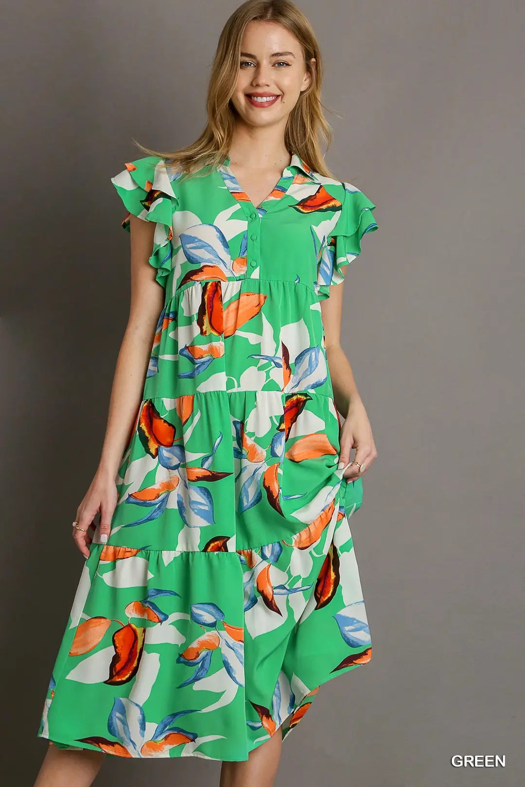 Hawaiian Green Dress