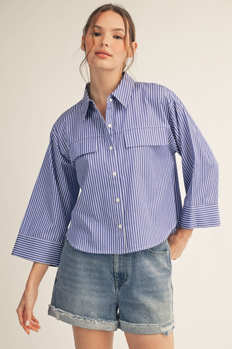 Bell Sleeved Crop Top