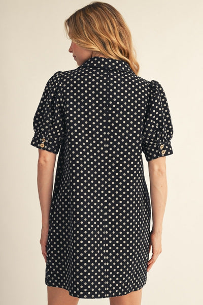 Polka Dot Shift Dress
