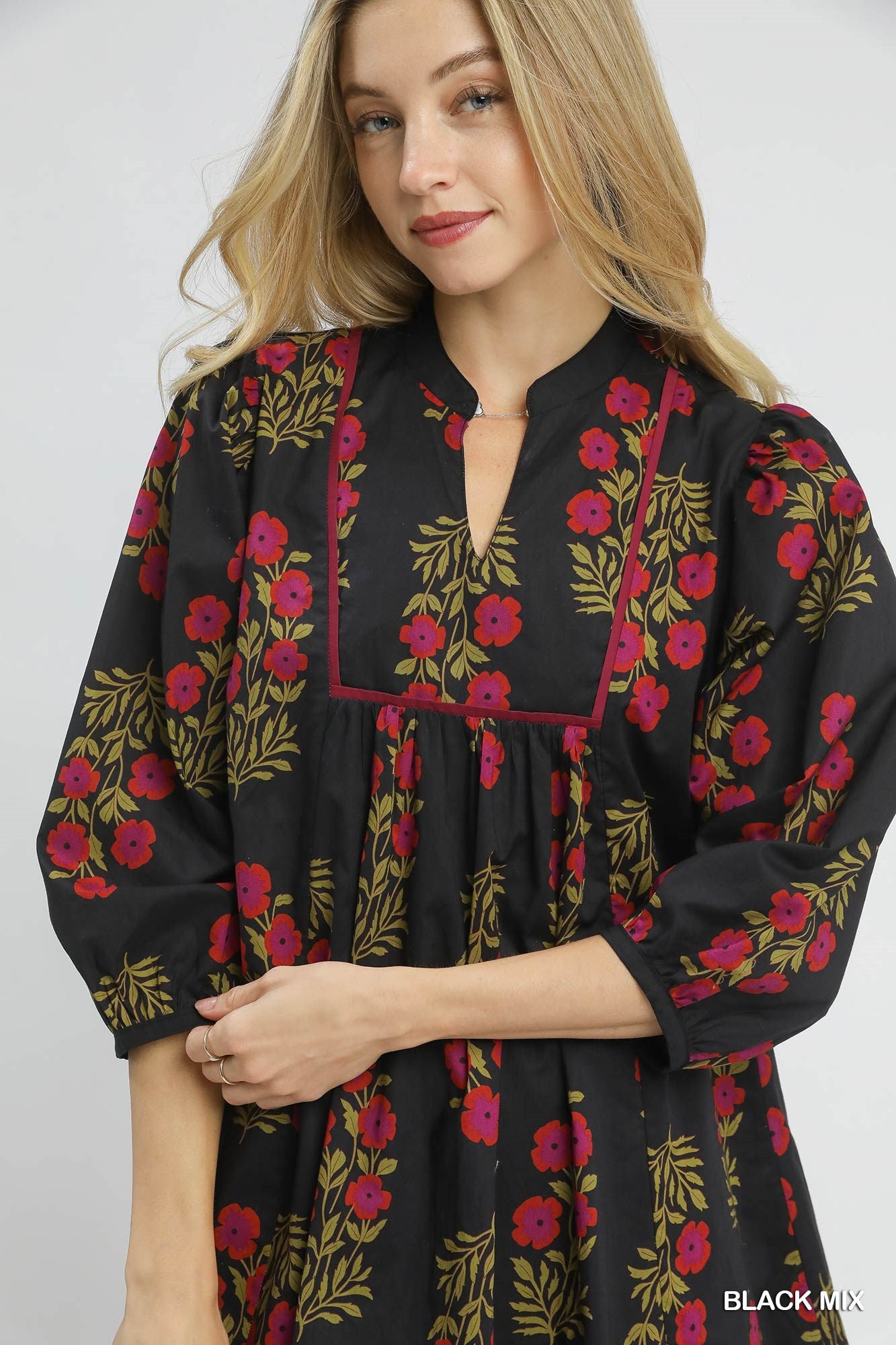 Fall Black Babydoll Dress