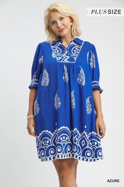 Paisley Mandala Print Dress