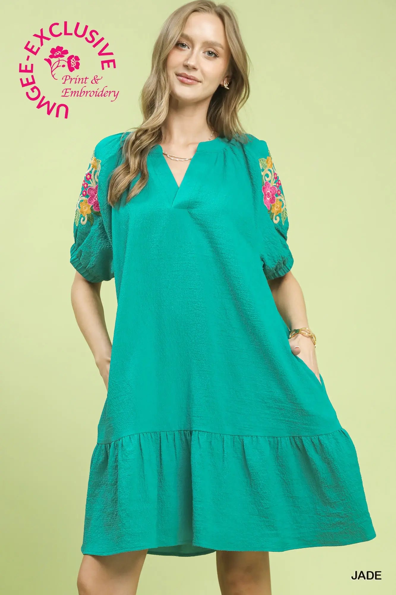 Jade Floral Dress