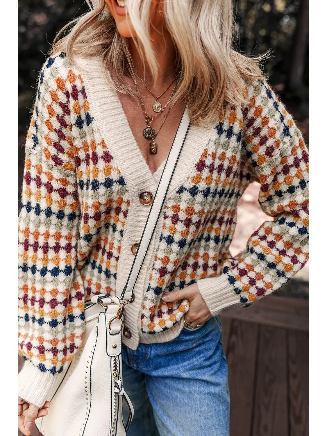 Dotty Sweater Cardigan
