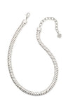 Lex Chain Necklace in Silver Metal