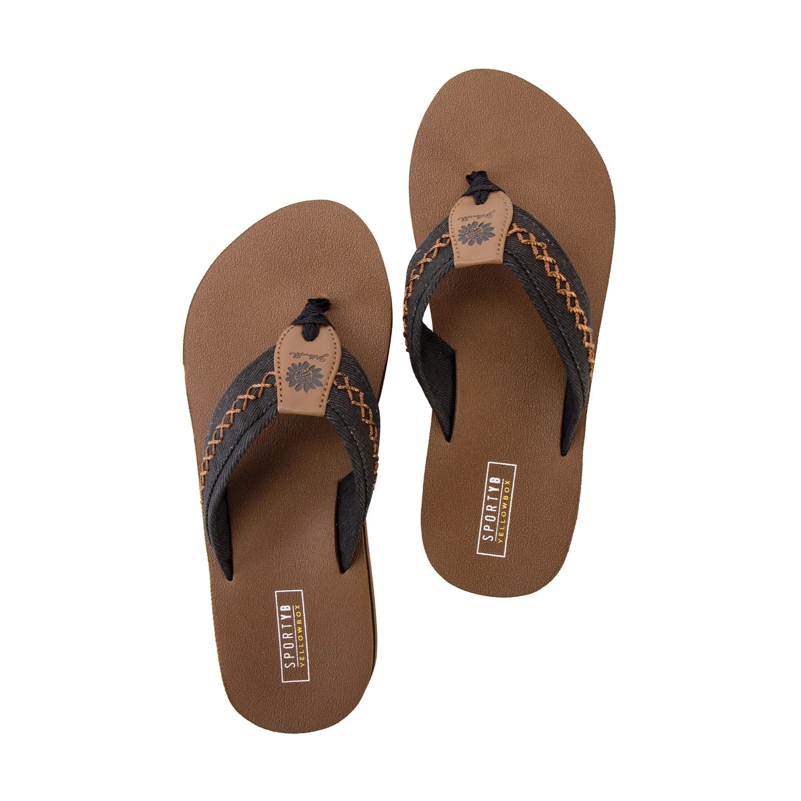 Yellow Malibu Platform Sandal in Black