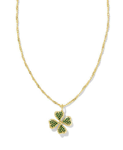 Clover Crystal Pendant Necklace