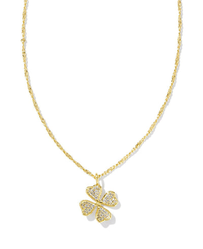 Clover Crystal Pendant Necklace