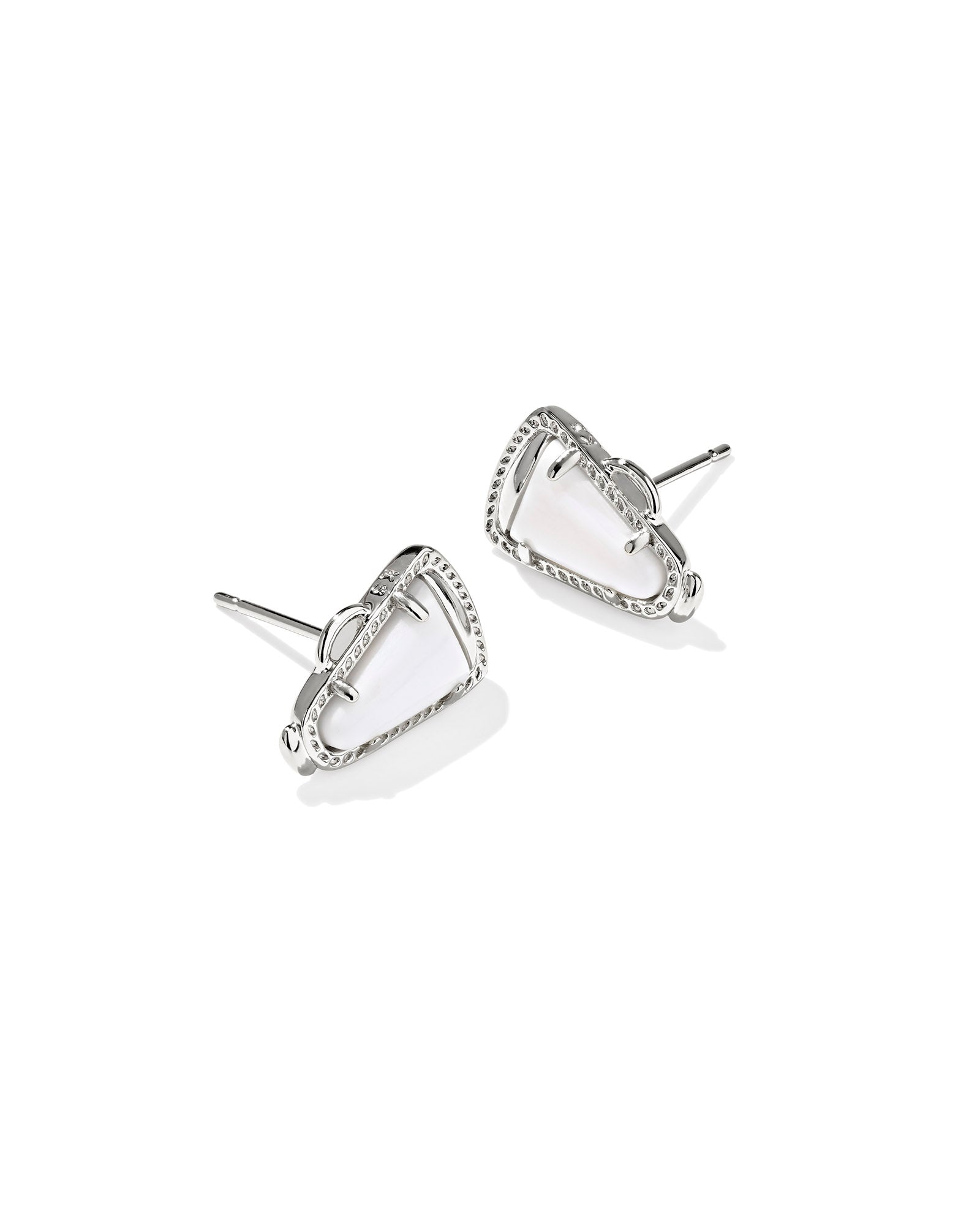 Cheer Stud Earrings in Silver