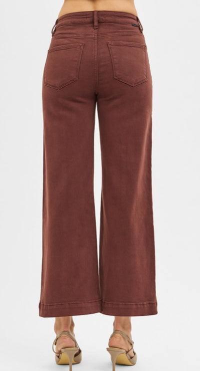 Risen TC High Rise Crop Wide Pants