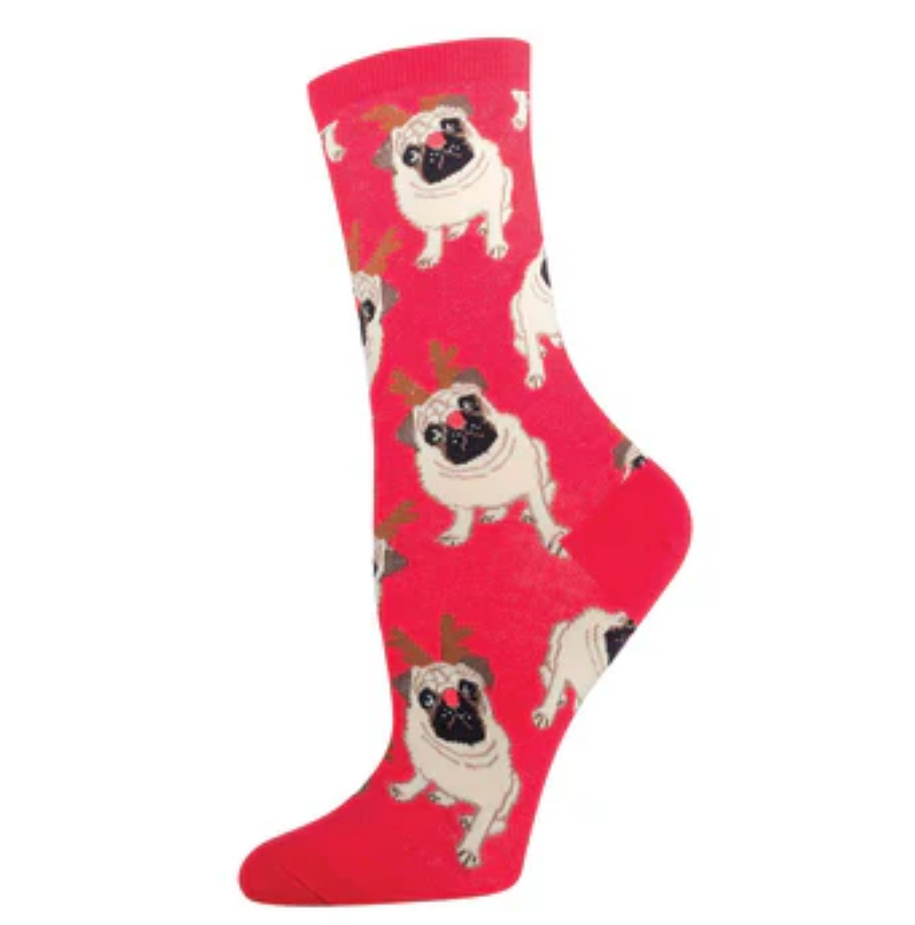 Socksmith Women's Socks-Antler Pug