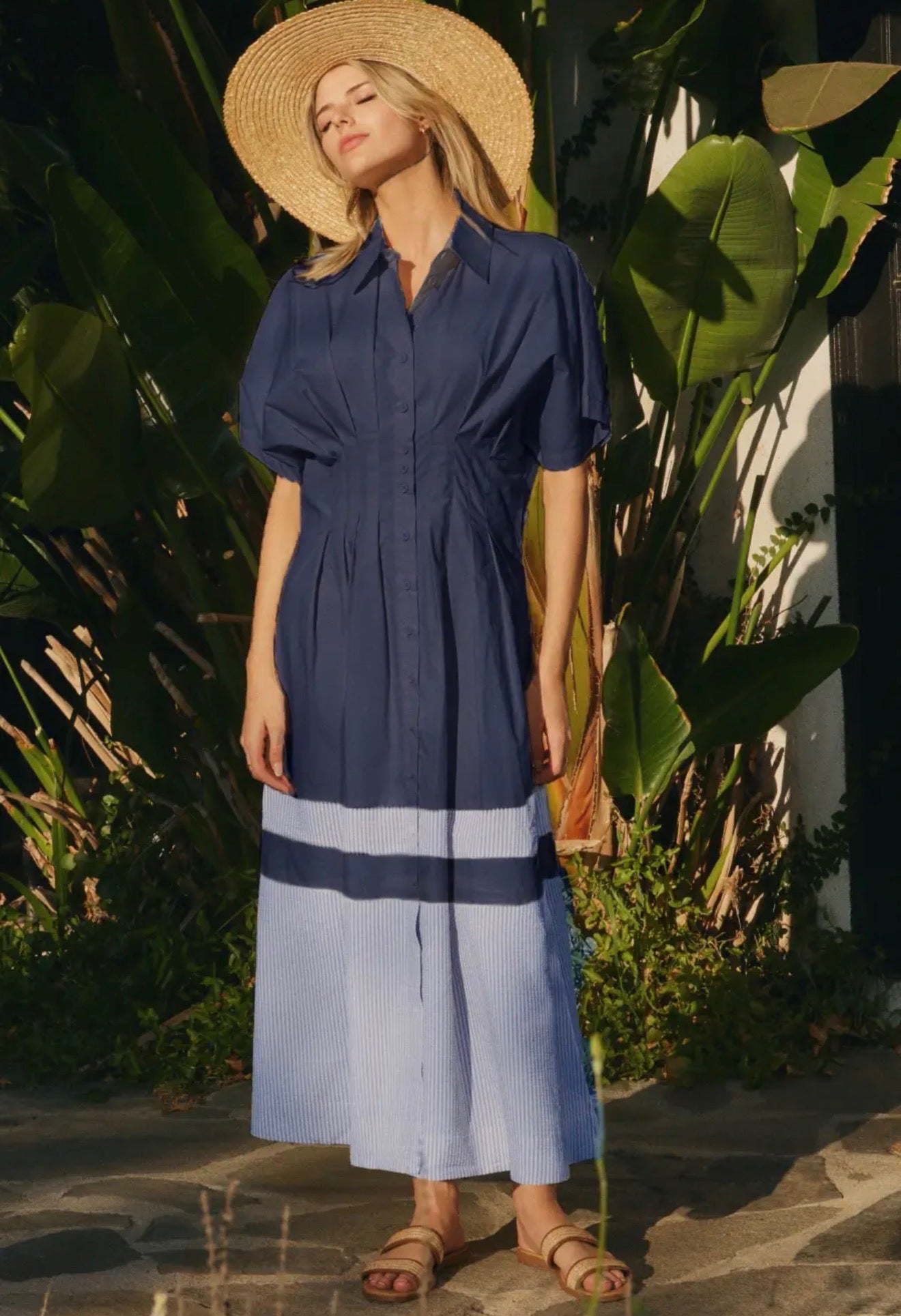 Navy Shirt Dress