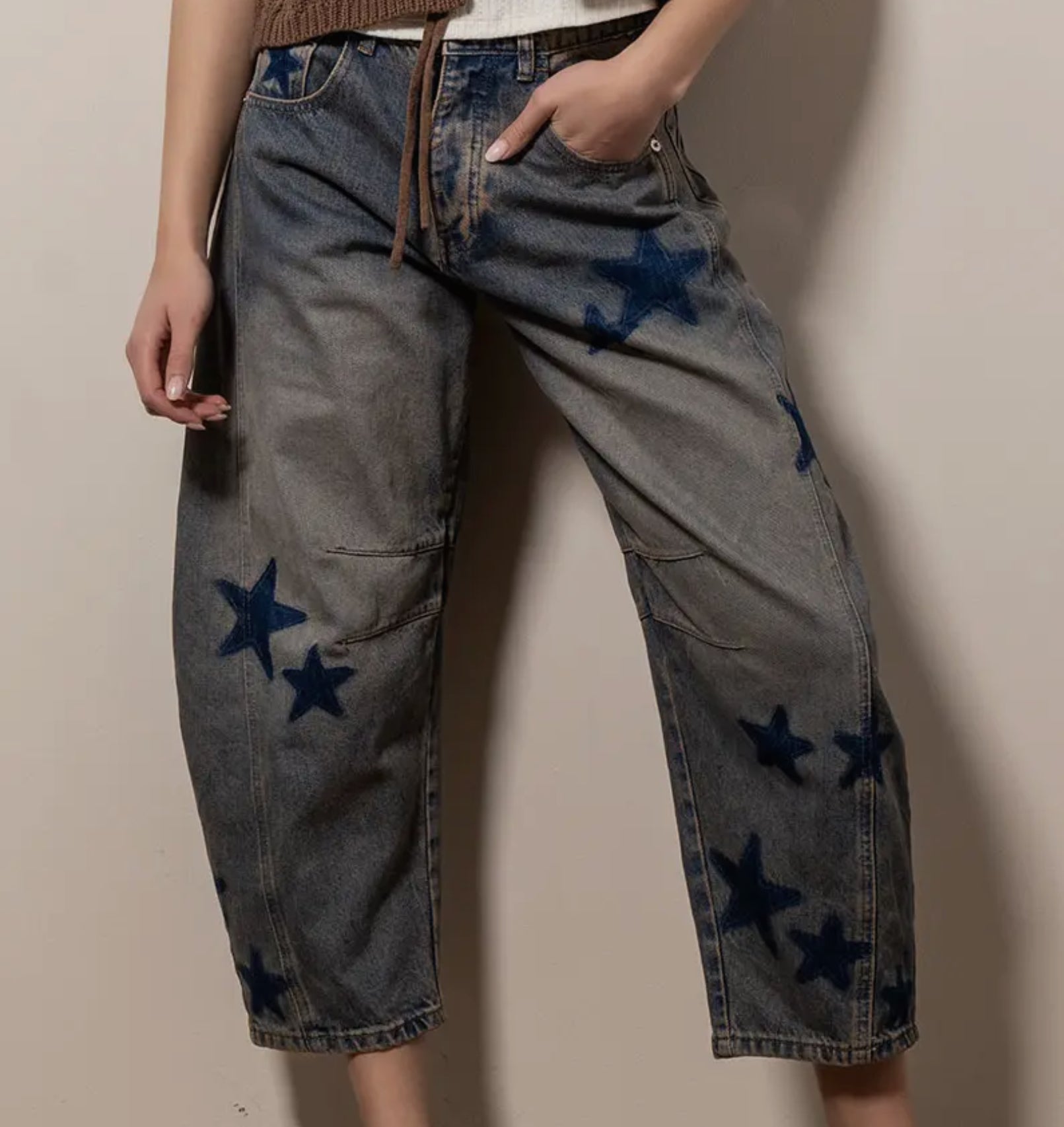 Sea of Stars Barrel Jeans