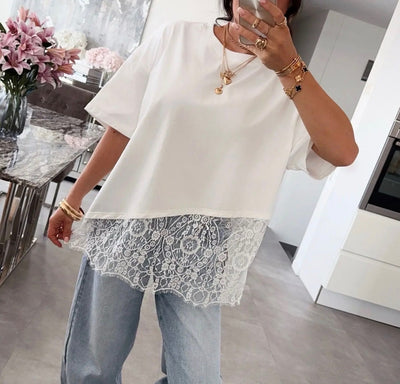 Lace Hem Tee