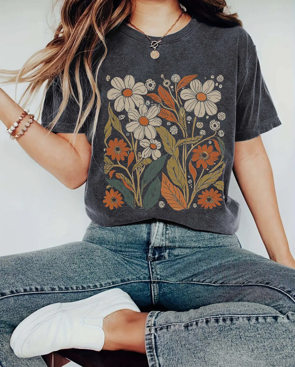 Wildflower Grey Tee