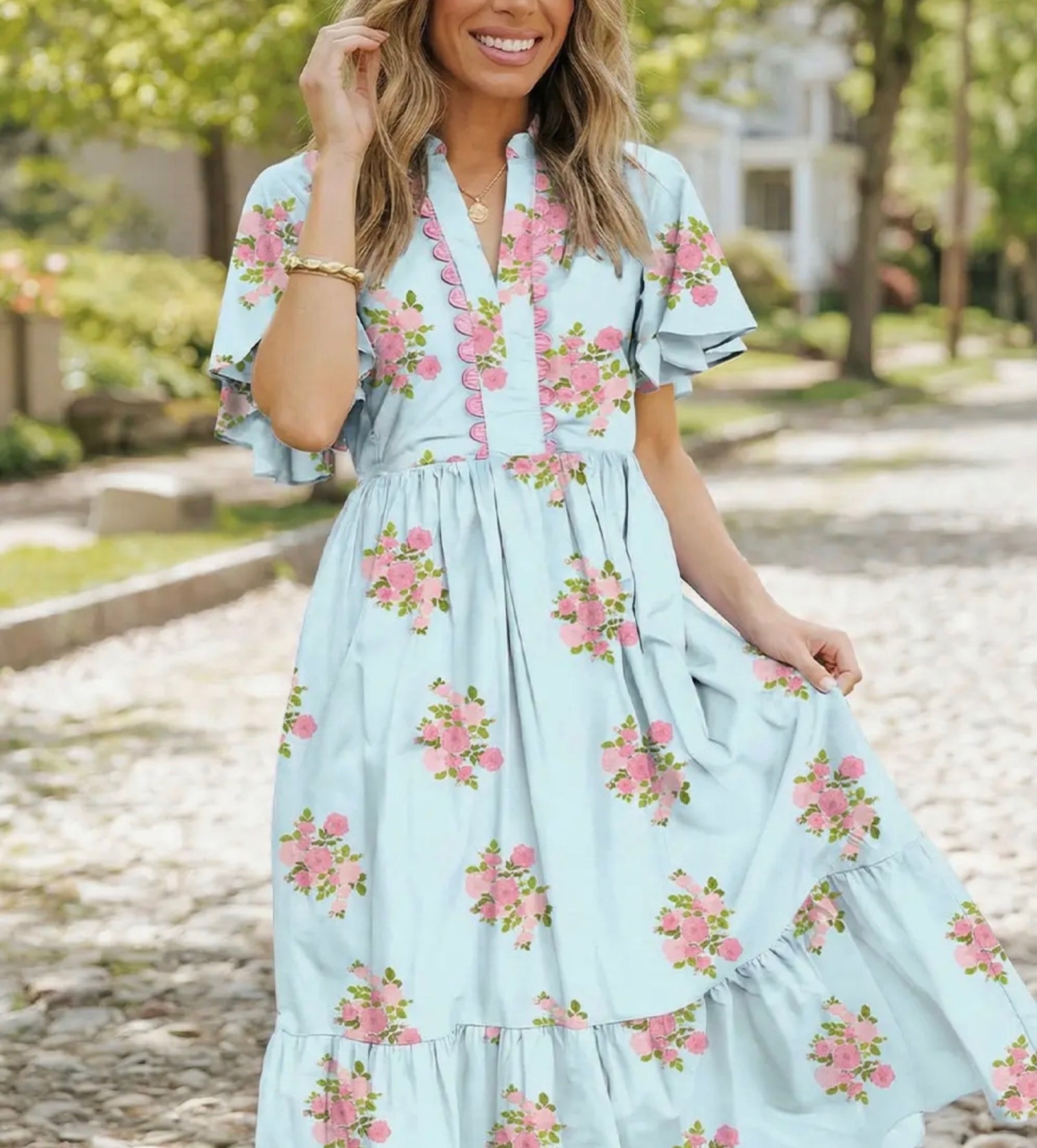 Floral Print Maxi