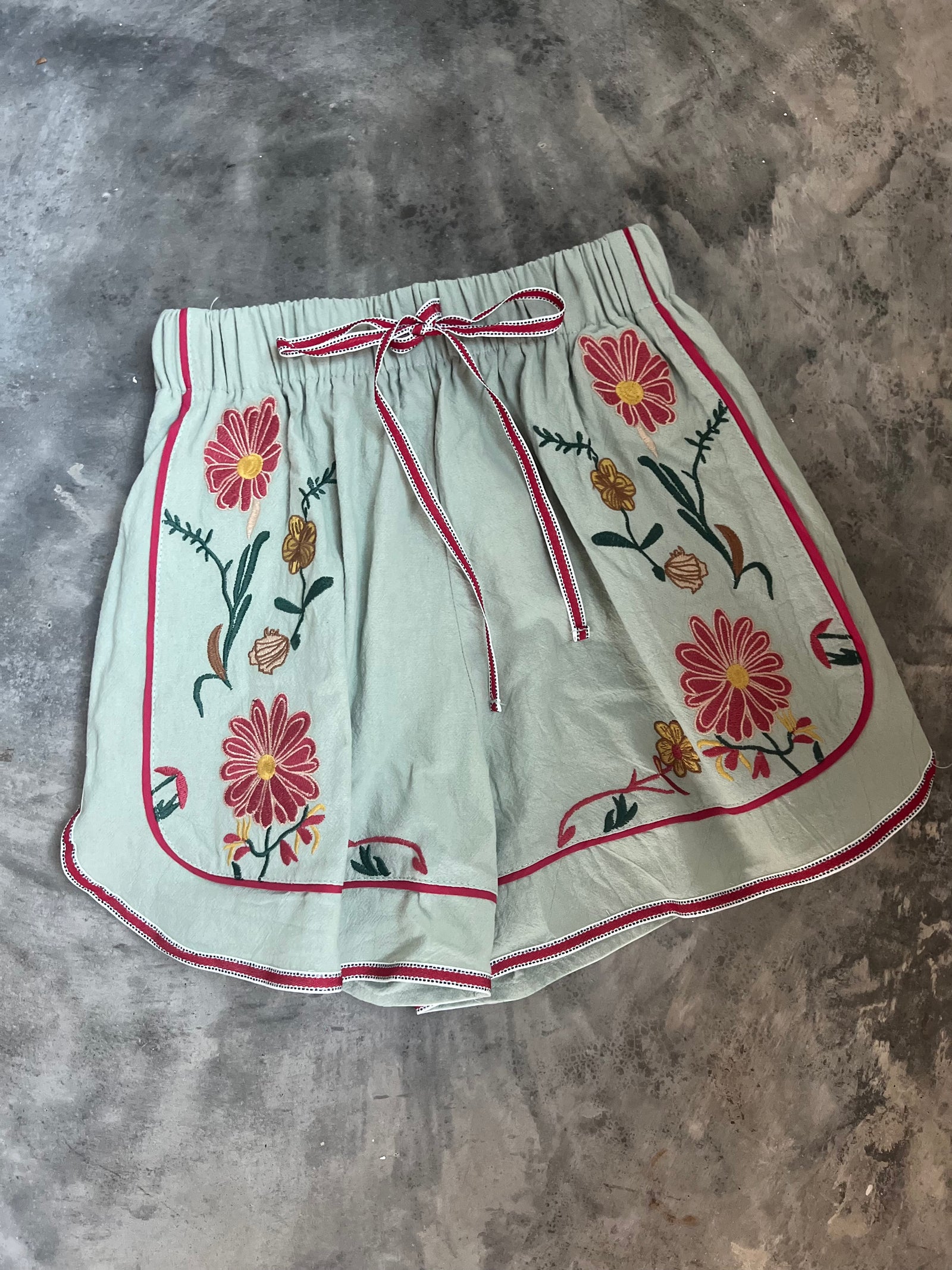 Ember & Olive Embroidered Shorts