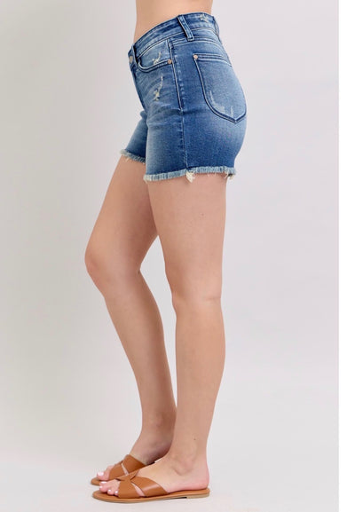 Judy Blue High Waist  V Front Shorts