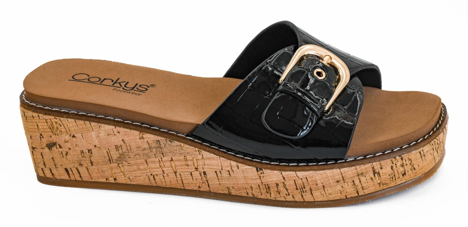 Corkys Reality in Black Patent